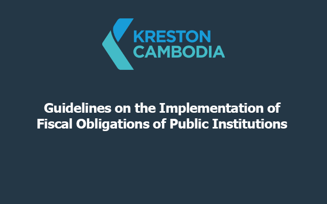 Guidelines on the Implementation of Fiscal Obligations of Public Institutions