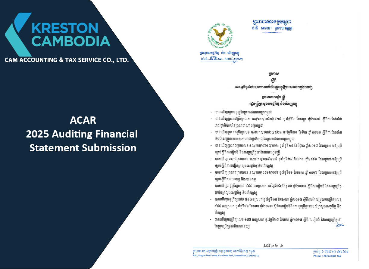 ACAR 2025 Auditing Financial Statement Submission